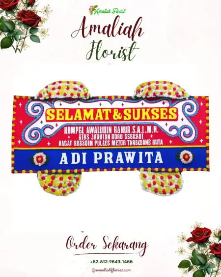 Papan Bunga Ucapan Selamat Palaan